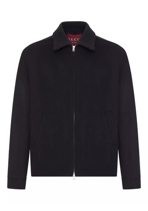 Gucci double-slider zip wool jacket - Black