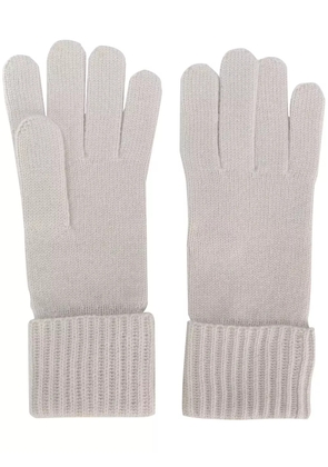 N.Peal ribbed gloves - Neutrals