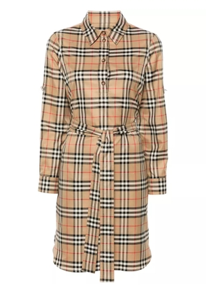 Burberry Vintage Check-pattern shirt dress - Neutrals