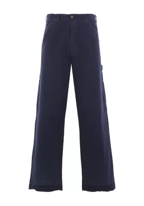 Maison Margiela herringbone-pattern jeans - Blue