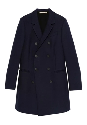Balenciaga Pre-Owned 2000s double-breasted wool coat - Blue