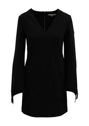 Tibi V-neck long-sleeved dress - Black