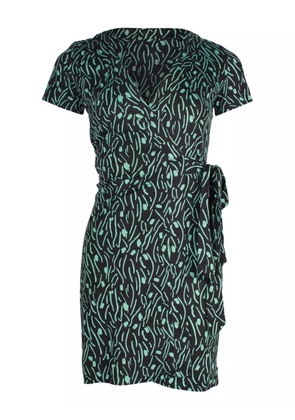 Diane Von Furstenberg Vintage silk mini dress - Black