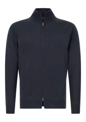 Boggi Milano full-zip wool sweater - Blue