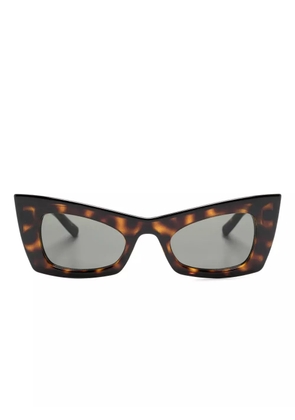 Saint Laurent Eyewear tortoiseshell cat-eye frame sunglasses - Brown