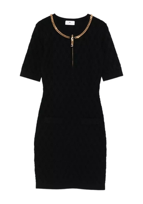 Elisabetta Franchi chain-embellished dress - Black
