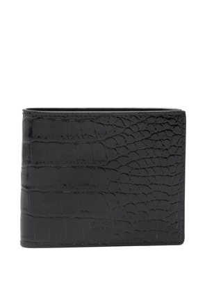 TOM FORD embossed-logo crocodile-print wallet - Black