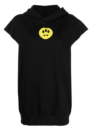 BARROW logo-embroidered jersey hoodie - Black