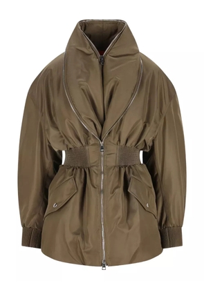 Givenchy shawl-collar elasticated jacket - Green