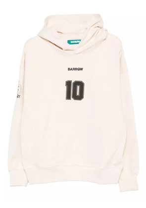 BARROW graphic-print cotton hoodie - Neutrals