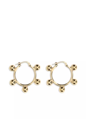 Jil Sander beaded hoop earrings - Gold
