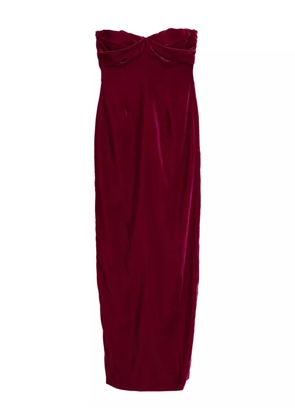 TOM FORD draped-detail dress - Purple
