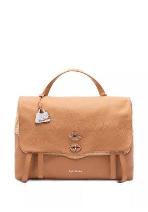 Zanellato Postina Spinnaker textured leather tote bag - Brown