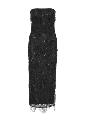 ROTATE BIRGER CHRISTENSEN sequin midi tube dress - Black