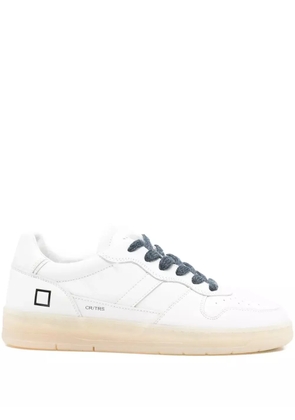 D.A.T.E. logo-detailing leather sneakers - White