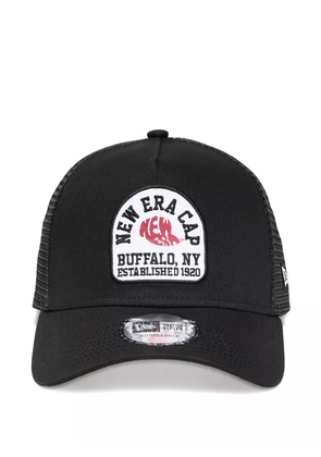 NEW ERA CAP logo-patch trucker cap - Black