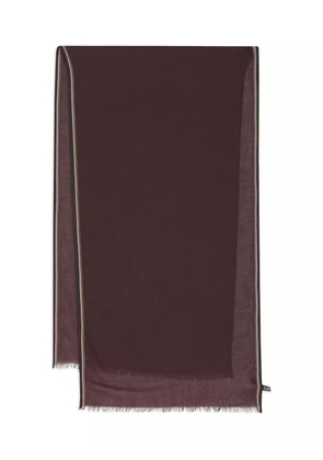 Loro Piana cashmere fringed scarf - Brown