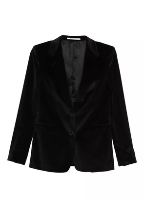 Tagliatore velvet button blazer - Black