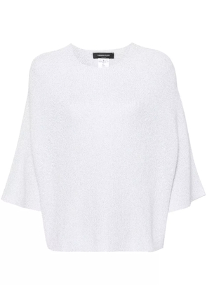Fabiana Filippi metallic-threading jumper - Grey