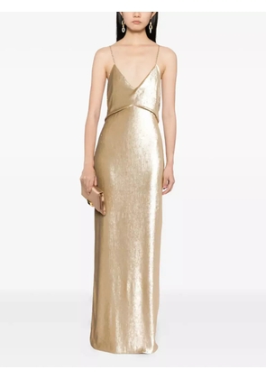 TOM FORD sequin-embellished dress - Neutrals