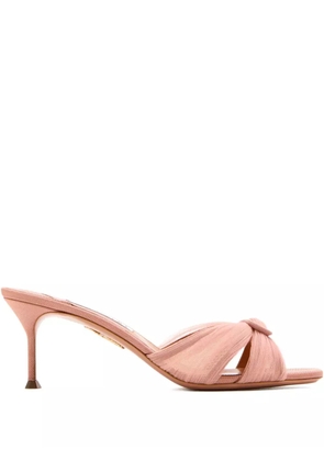 Aquazzura 65mm knot-detail sandals - Pink