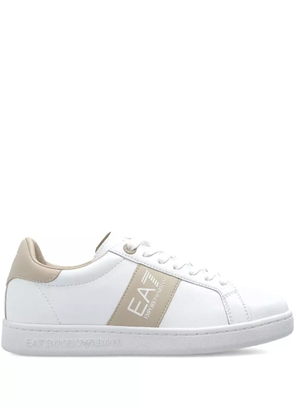 Ea7 Emporio Armani logo-detail sneakers - White