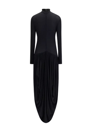Magda Butrym high-neck draped dress - Black