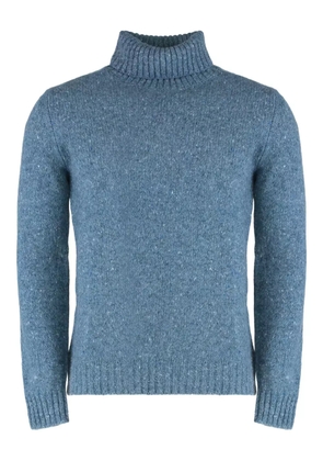 Moorer turtleneck ribbed sweater - Blue