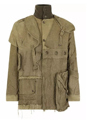 Dolce & Gabbana appliqué-detail distressed jacket - Green