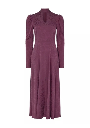 Temperley London Madame floral-pattern midi dress - Red