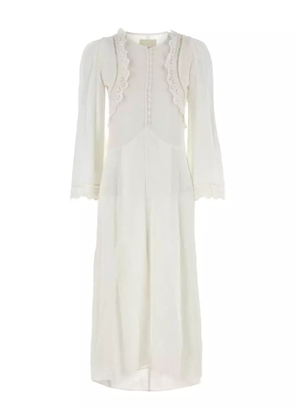 ISABEL MARANT lace-trimmed dress - White