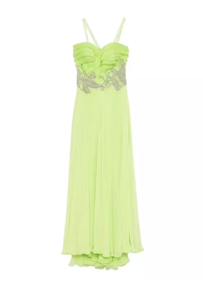 Gemy Maalouf embellished ruffled dress - Green