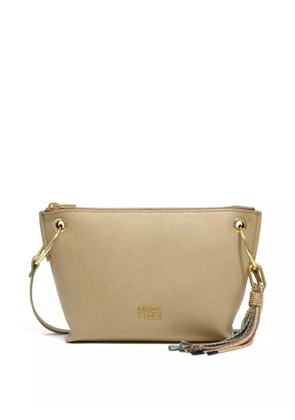 Bimba y Lola medium trapezium leather crossbody bag - Neutrals