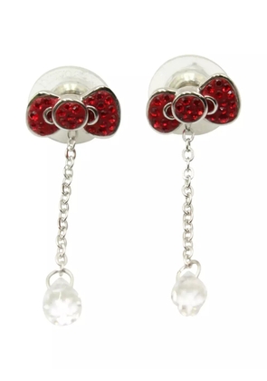 Swarovski Vintage x Hello Kitty Bow drop earrings - Silver