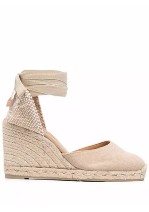 Castañer 90mm Carina wedge espadrilles - Neutrals