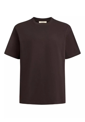 12 STOREEZ crew-neck T-shirt - Brown