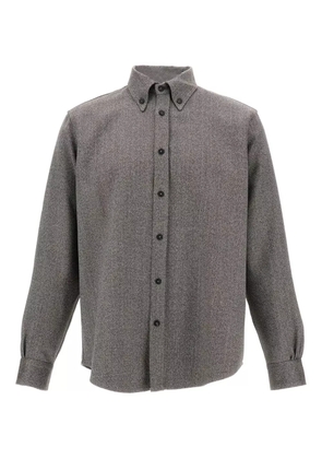 Cellar Door buttoned-cuffs cashmere shirt - Grey