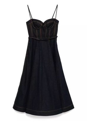 ZIMMERMANN denim corset dress - Blue