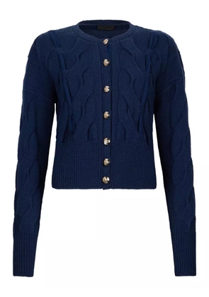 LIU JO cable-knit button cardigan - Blue
