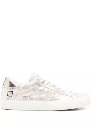 D.A.T.E. metallic-effect leather sneakers - Gold