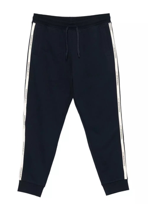 Ea7 Emporio Armani logo-tape track pants - Black