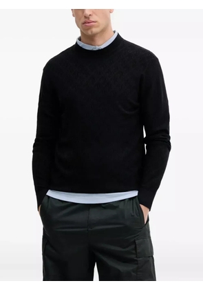 Armani Exchange geometric-pattern jumper - Blue