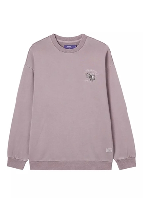 aftermaths horse-print crew-neck sweatshirt - Pink
