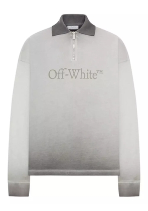 Off-White degrade long-sleeve polo shirt - Grey