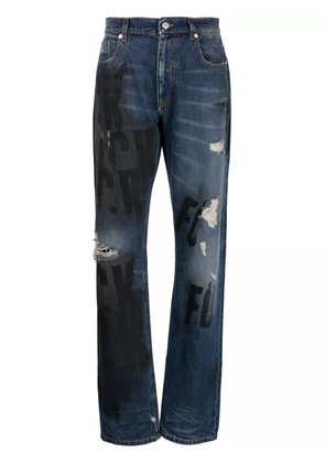 1017 ALYX 9SM distressed-effect straight-leg jeans - Blue