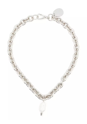 Simone Rocha pearl-drop chain necklace - Silver