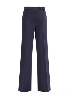 True Royal button-fastening wide-leg trousers - Blue