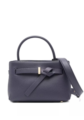 Emporio Armani knotted-detail top-handle tote bag - Blue