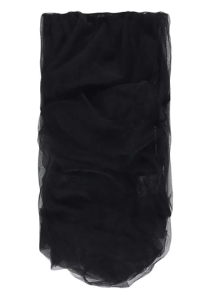 The Attico Eita semi-sheer minidress - Black