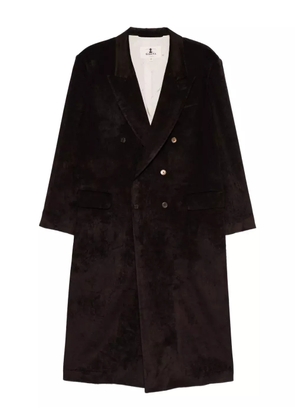 Barena double-breasted velvet coat - Brown